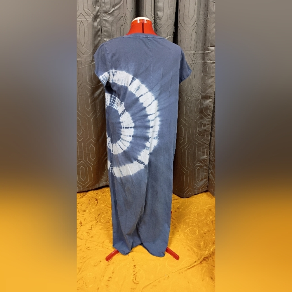 Sheilay Women's Blue Tie-dye Maxi Style Dress Size XL - Picture 3 of 6